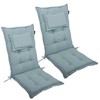 LILENO HOME Garden Chair Cushions in Aqua [Set of 2