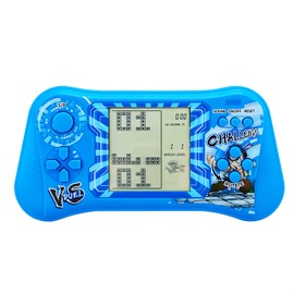 TAQY Retro Joystick Block Game Console 999 in 1 Games Brick Game/Race/Tank Battle Memories of the 70s/80s/90s Puzzle Toy Handheld Game Device Children's Gifts (Blue)