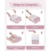 Narwey 6 Set Compression Packing Cubes for Backpack and Suitcases,
