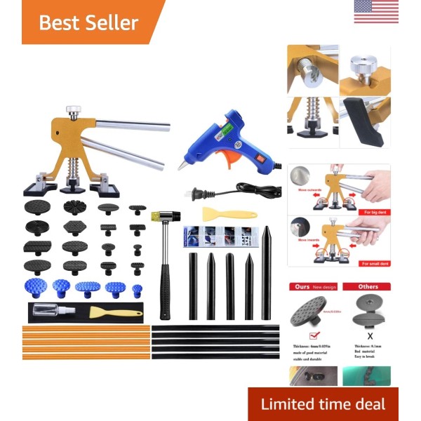 Unbranded Adjustable Dent Puller Kit - Golden Dent Remover Tools