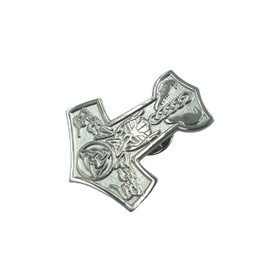 Thor's Hammer Mjolnir Nordic Viking Viking Metal Pin Badge Brooch, Aluminium