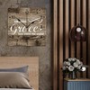 Zyadsinoudor Amazing Grace How Sweet The Sound Square PVC Clock