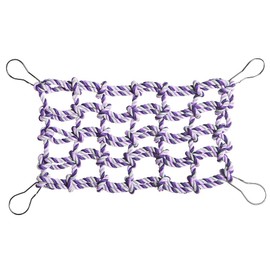 Niteangel Small Animal Activity Toy, Rat and Ferret Cotton Rope Nets (Purple)