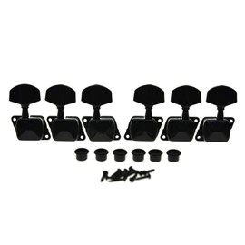 KAISH 3x3 Semi-Closed Guitar Tuning Keys Guitar Tuners Machine Heads for Acoustic or Electric Guitars Black