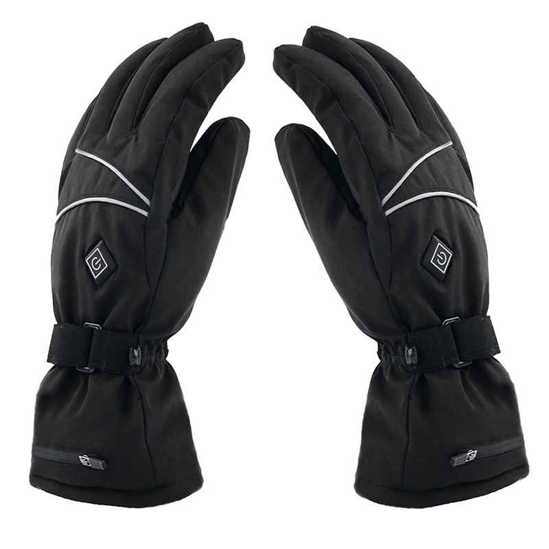 Heated Gloves Skiing Snowboarding Electric Battery Heated Gloves with 3