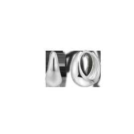 [D.Silver] Silver 925 Water Bloom One Touch Earrings [G001] Silver Polishing Cloth / [D.Silver] 실버925 워터 블룸 원터치 귀걸이 [G001]실버 폴리싱천