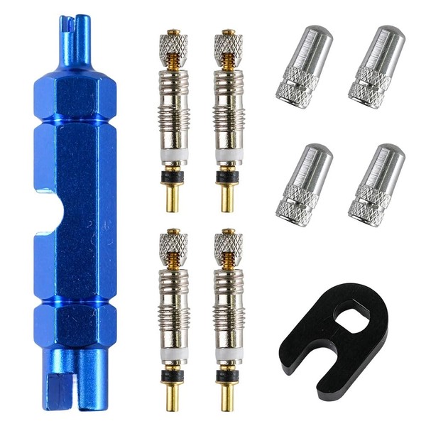 ciciment 10pcs Valve Core Remover Tool Kit for Presta Schrader
