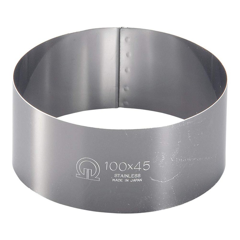 TKG Endoshoji WSL08059 Commercial Round Cercle Ring, φ100×H45mm, 18-0 Stainless