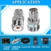 2PCS Mini UHF Male to UHF Female Coax Connector, Mini