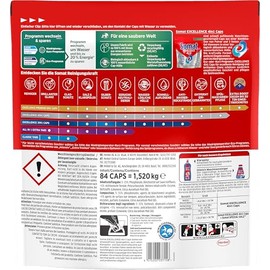 Somat Excellence 4-in-1 Caps (84 Caps), Quick Resolution Dishwasher Caps for Brilliant Shine Even in Low Temperature, Short & Eco Programs, Somat Caps Remove Burnt On Foods Powerfully