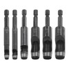 sourcing map 6pcs Leather Hollow Punch Hex Shank for Drills,