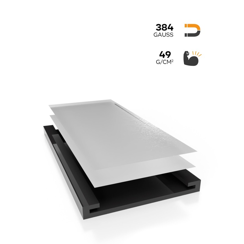 20 Magnetic Label Holders 40 x 150mm Pre-Cut C Profile