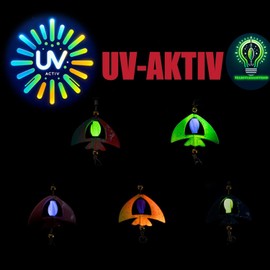 Njord Kalastus Messeneuheit 2025 Wing Spoons Forelle Set 4,5g UV Aktiv | Forellen Spoon Set Forellenköder Neuheiten 2025 | Forellen Köder Box Angelzubehör Forelle (5 Stück mit Innenrotator)