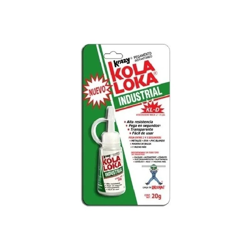 Pegamento Líquido Kola Loka Industrial KL-D 20 g para PVC