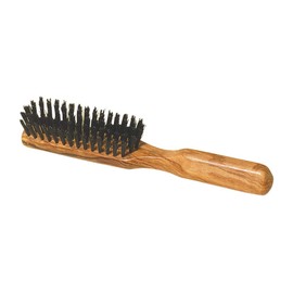 Redecker Wild Boar Bristle Hairbrush with Waxed Olive Wood Handle, 8-1/8-Inches