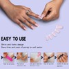 Yivaiks Medium Square Fake Nails French Tip Press on Nails