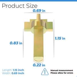 Replacement Andersen Hinged Door Lock Actuator 2579542 Compatible with Andersen Patio Door, Works with 400 Series Frenchwood Hinged In-Swing and Out-Swing Patio Doors Manufactured from 1988 to Present