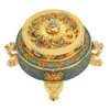 Trinket Incense Burner with Lid Handcraft Antique Polished Process for