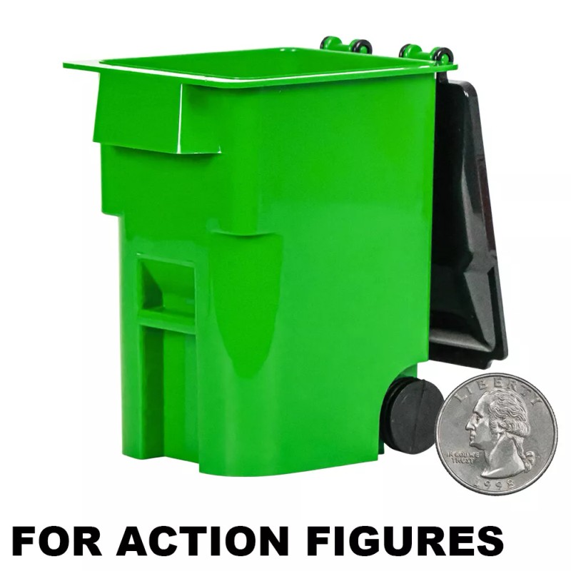 Figures Toy Company Set of 4 Trash Recycling Cans with