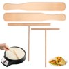 Set of 4 Crepes Distributors Made of Beech Wood, Dough