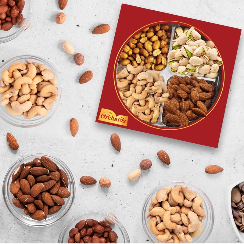 Nuts gift Basket of Cravings Gourmet Nuts Collection, Premium Mixed