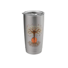 Banjo Tree, Banjo Music Lover and Bluegrass Fan Stainless Steel Insulated Tumbler