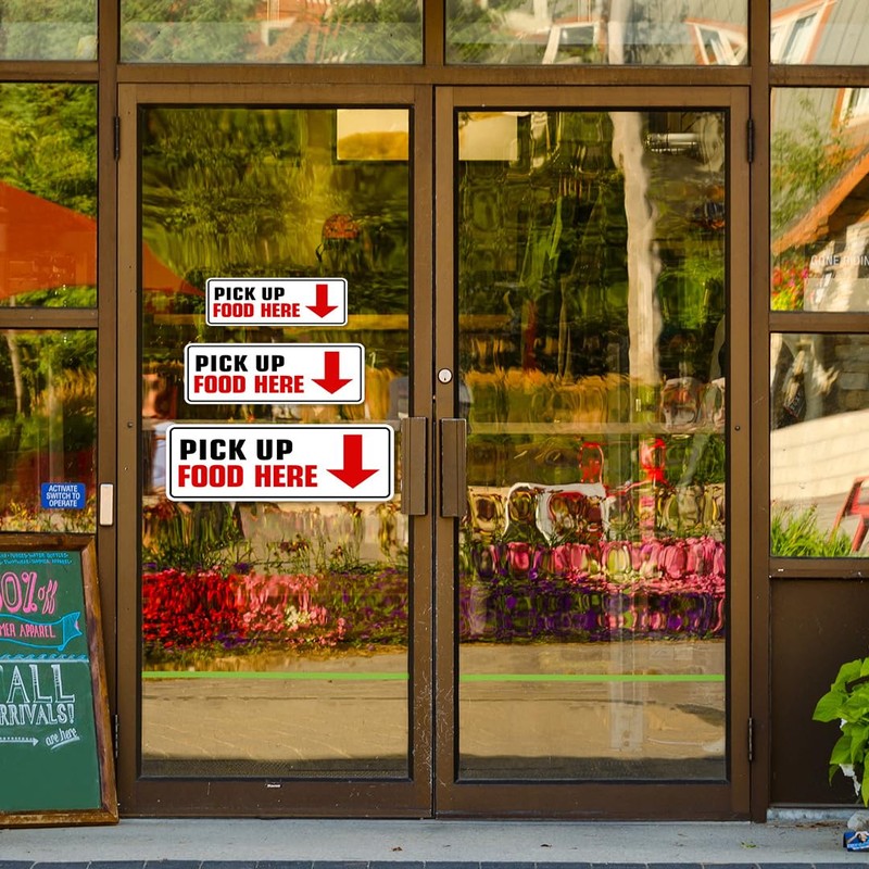 Standard Plus Pick Up Food Here Wall or Door Sign