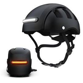 FEND Super+ Folding Bike Helmet with Lights – Ultra-Bright USB-C Front & Rear LEDs, Collapsible by 50%, CPSC/EN1078 Certified, for Adults, Commuters, E-Bikes, Scooters