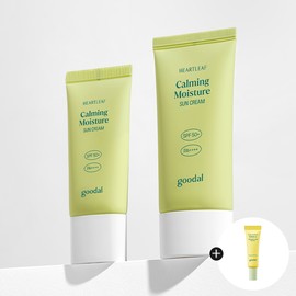 goodall [Total 75ml/SET] Goodal Clear Houttuynia Cordata Moisture Sun Cream 50ml + Mini 25ml / SPF50+,PA++++ Green Tangerine Serum 10ml / [총 75ml/SET] 구달 맑은 어성초 수분 선크림 50ml + 미니 25ml / SPF50+,PA++++ 청귤 세럼 10ml