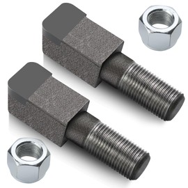 12 Pack Stump Grinder Teeth for Shaver SC50/SC50-H/SC25/SC25-H/SC30/SC30-H/Woods SG100 Stump Grinder Teeth for Cutting Tree Stub with Carbide Tips and 5/8" Nuts, 2-1/2"Lx3/4"W