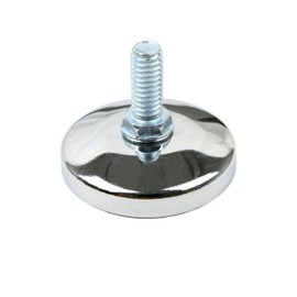 Doushisya Luminous Rack, Steel Rack, Foot Parts, Circular Adjuster, 1 Piece, Diameter: 2.2 inches (5.5 cm), Wide for Stability, Fall Prevention, Resin Material to Protect Floor (Polypropylene