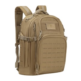 Military Tactical Backpack 40L for Men, Hiking Molle EDC Daypack Work Backpack with Water Bladder Compartment