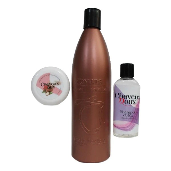 Keratina Con Chocolate Brasileña Evans + Detox Y Pantalla C