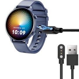 Blueshaweu Charging Cable Compatible with Mingtawn Smartwatch 1.4 Inch G25, Cable Charger Charging Station for Mingtawn G25 Smartwatch (Black + White)