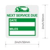 Oil Change Stickers Static Cling, MeshaKippa Green 60pcs Clear Oil