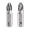 HARFINGTON 2pcs PZ2 Pozi Screwdriver Bit 1/4" Hex Shank 25mm/1"
