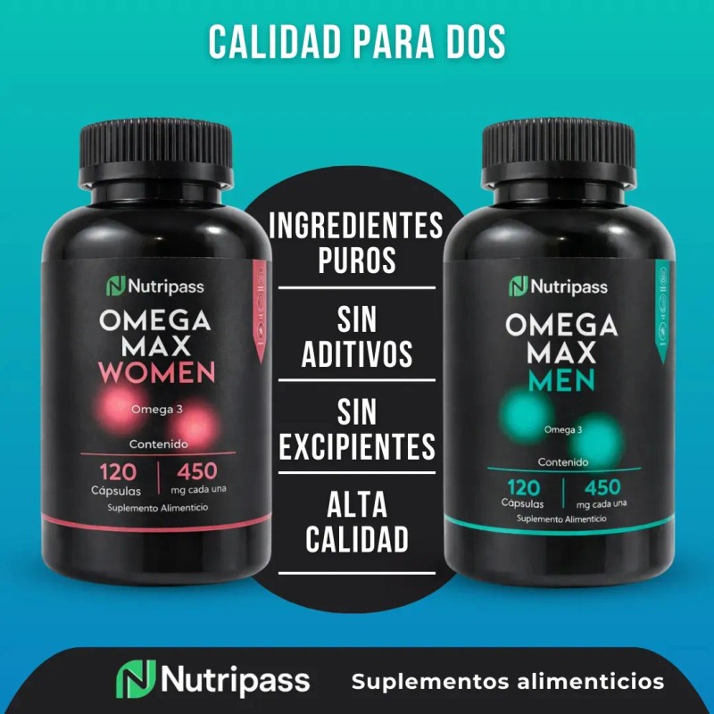 Suplemento Cápsula Nutripass Suplementos Omega Max Men 450mg