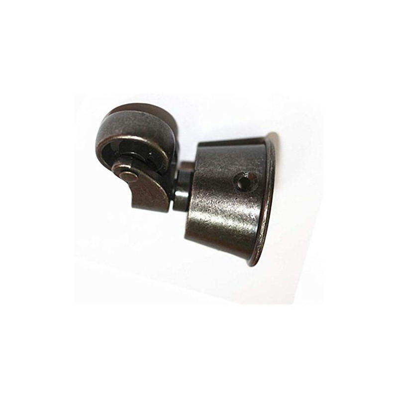 2 x Polished Antique Solid Brass Castors Heavy Duty Universal
