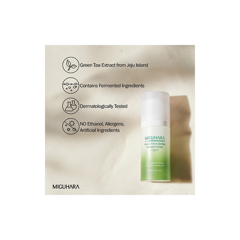 MIGUHARA [MIGUHARA]Green Tea Calming Essence Cream Origin 80ml
