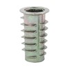 E-Z LOK Threaded Insert for Soft Wood, Zinc Hex-Flanged Thread