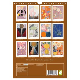 Hilma af Klint - Ein Jahr voller mystischer Kunst (Wandkalender 2026 DIN A4 hoch), CALVENDO Monatskalender