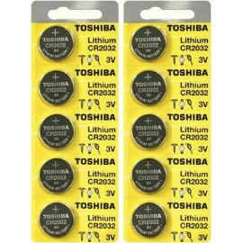Unbranded 10 x New Original Toshiba CR2032 CR 2032 3V LITHIUM BATTERY BR2032 DL2032