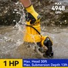 Acquaer 1HP Sump Pump 4948GPH Submersible Drain Pump with Automatic