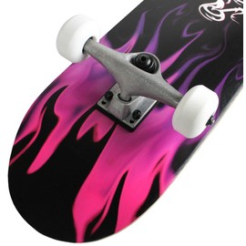 Krown Rookie Complete Skateboard,Purple Flame
