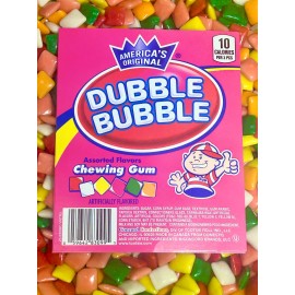 Dubble Bubble Chiclets Assorted Chewing Gum Bulk Candy 1LB 2LB 3LB 4LB 5LB - 1 LB