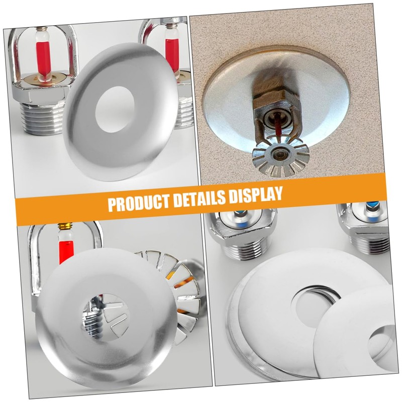 Gatuida Sprinkler Head Decorative Cover 10 Pcs Stainless Steel Wall