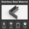 INCREWAY Railing Wall to Glass Clamp, 2PCS 90 Degrees Glass
