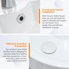 HOROW Corner Bathroom Sink, 18"x 13" White Porcelain Wall Mount