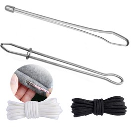 LSYJING 2 DIY rope threader and 4 48-inch easy thread puller replacement, clamp thread threading tool set Replacement thread sewing accessories