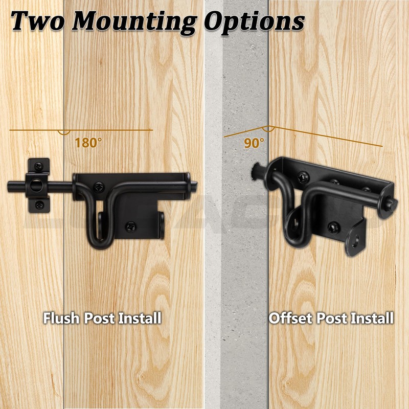 Slide Bolt Gate Latch Door Lock, Thickened Slide Bolt Latch